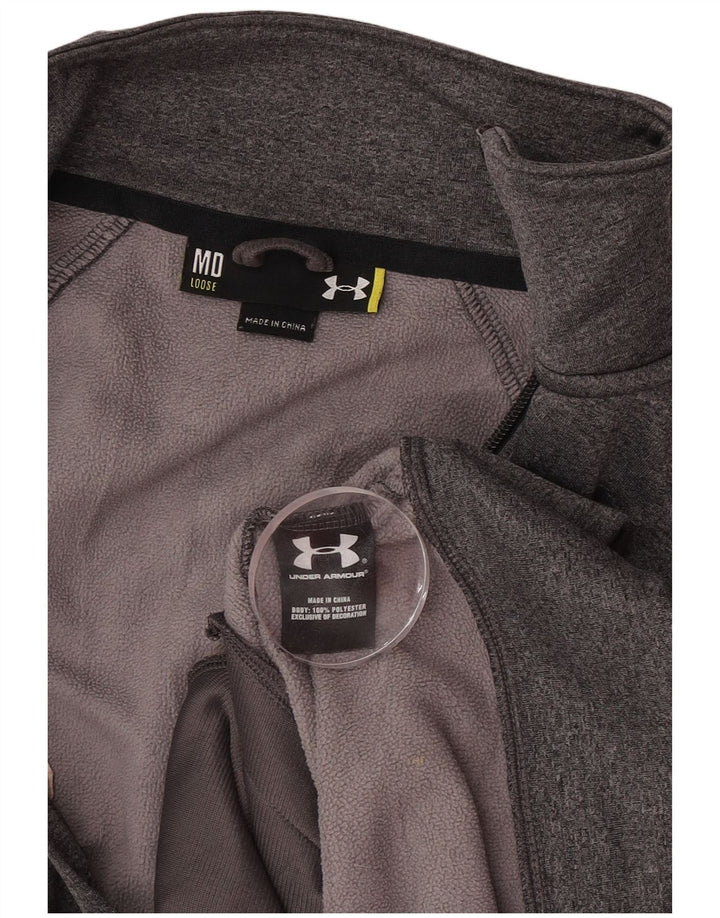 Jachetă de top pentru trening Under Armour pentru bărbați, gri mediu, poliester