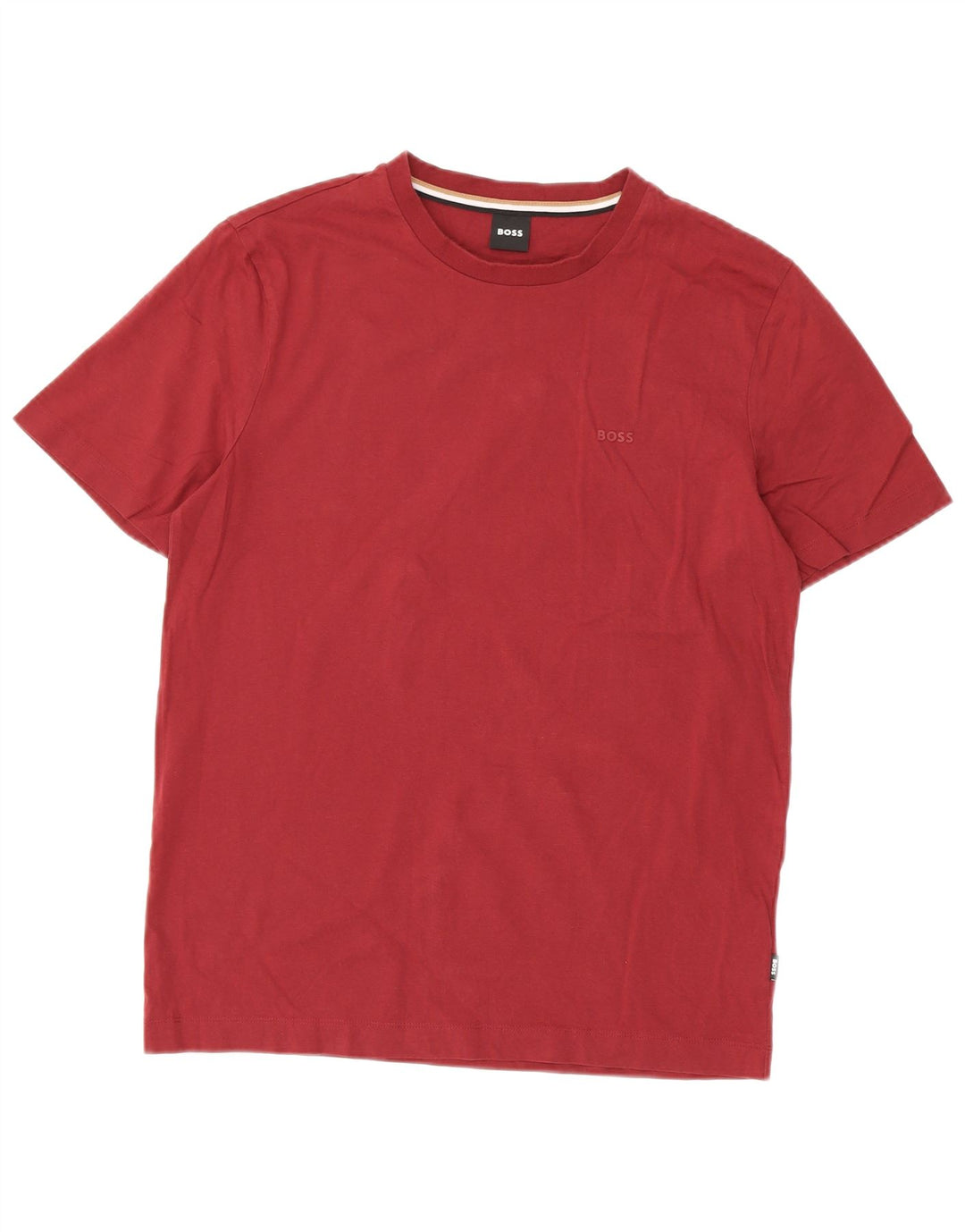 Tricou pentru bărbați Hugo Boss Top Medium Burgundy Bumbac
