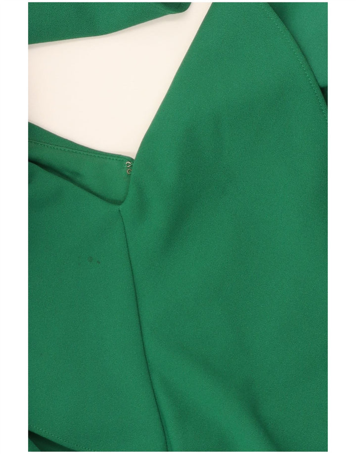 Rochie bodycon cu volane în față pentru femei Coast UK 14 Poliester verde mediu