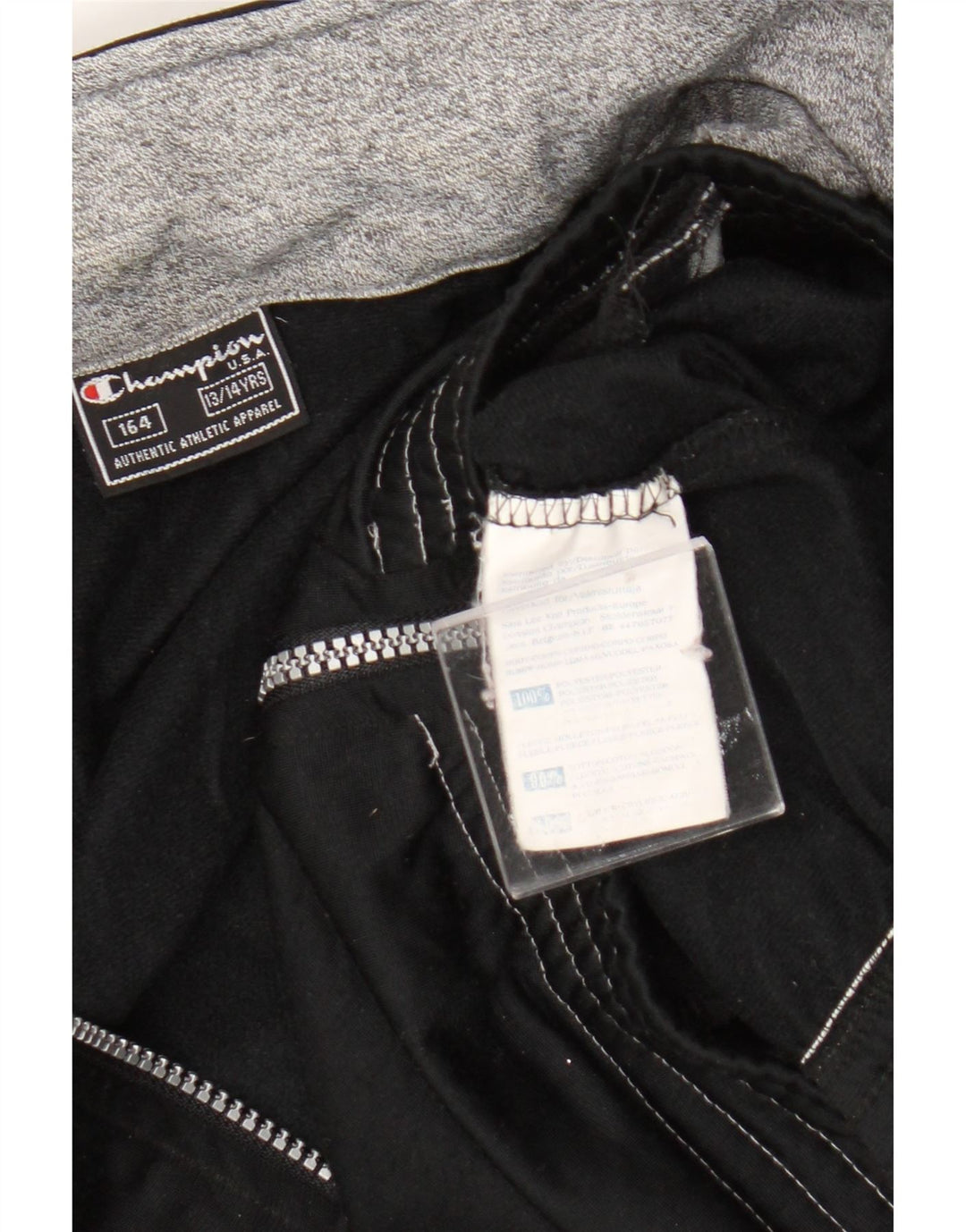 Jachetă de trening pentru băieți Champion 13-14 ani Poliester negru color bloc