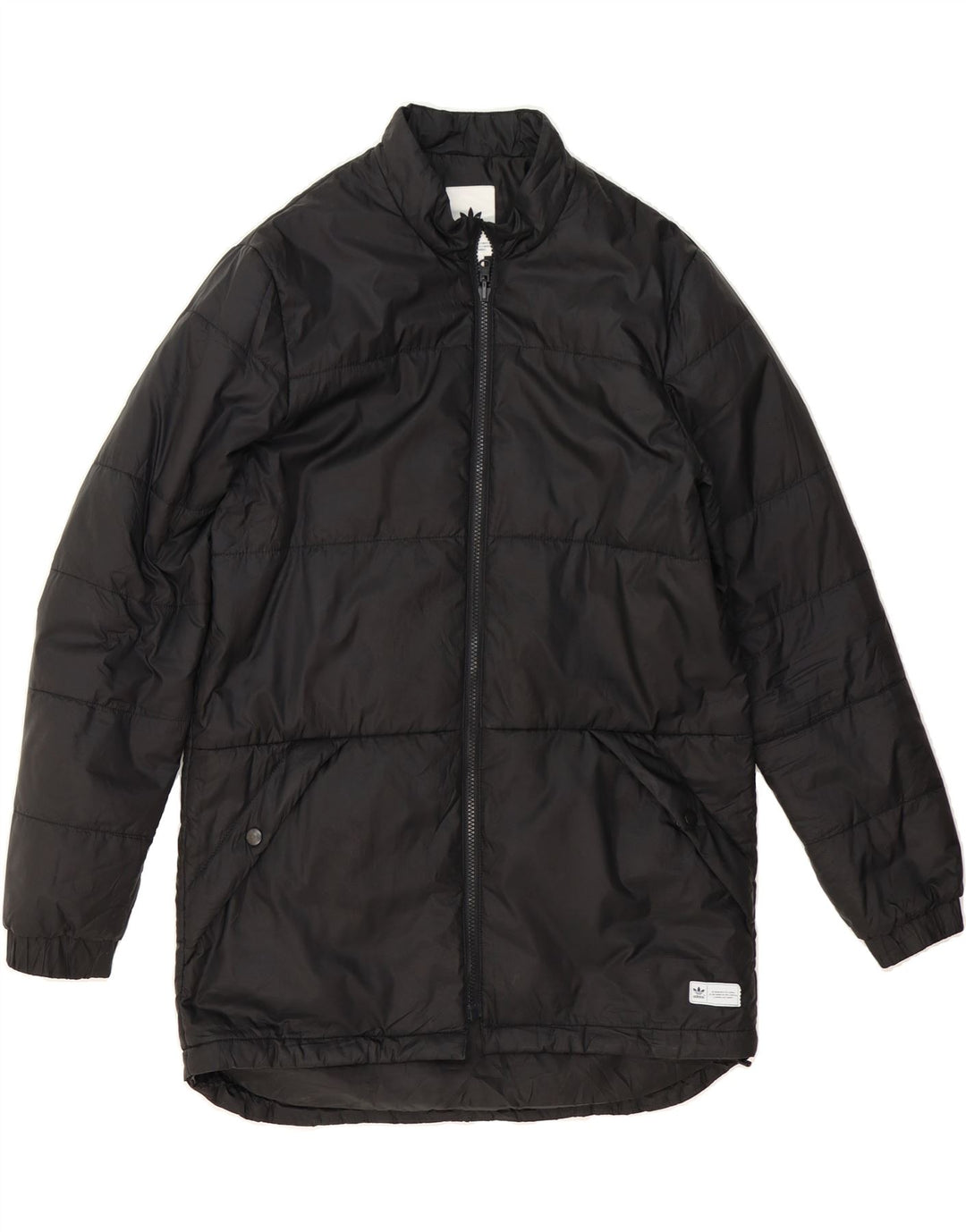 ADIDAS Mens Padded Coat UK 36 Small Black Polyester Vintage Adidas and Second-Hand Adidas from Messina Hembry 