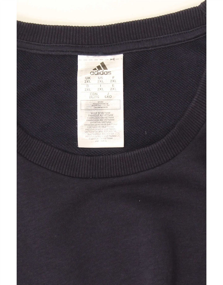 Hanorac pentru bărbați Adidas Jumper 2XL Bumbac bleumarin