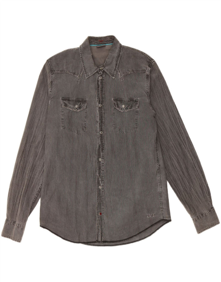 Cămașă pentru bărbați LEVI'S, mare, gri, bumbac