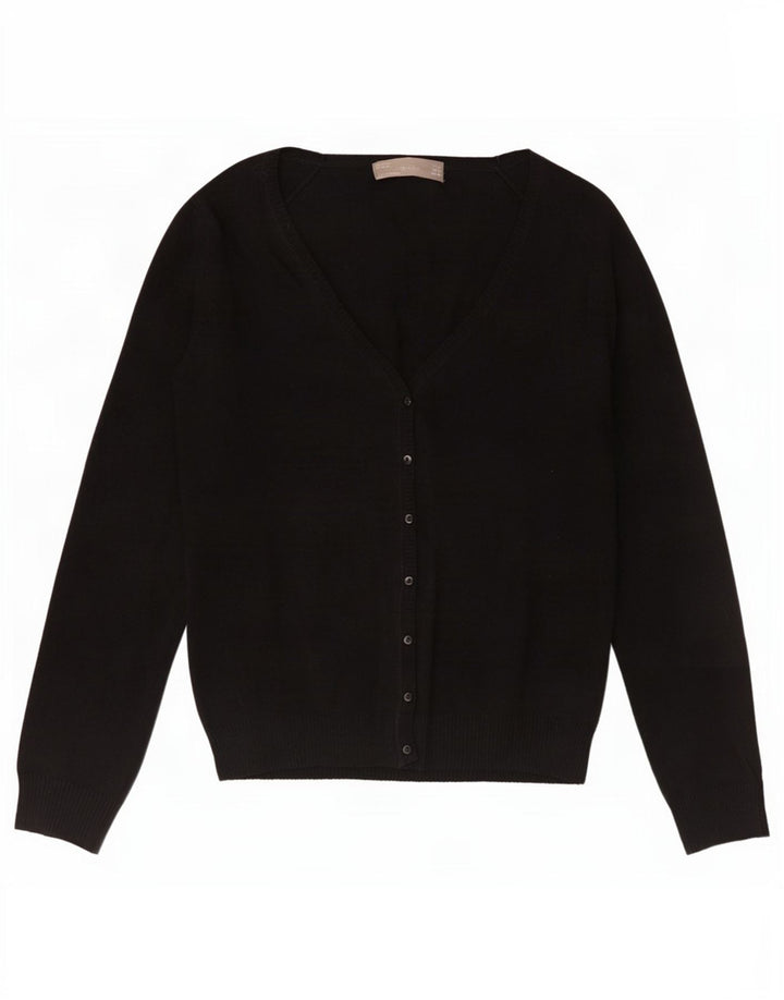 Pulover cardigan pentru femei Zara UK 12 bumbac mediu negru