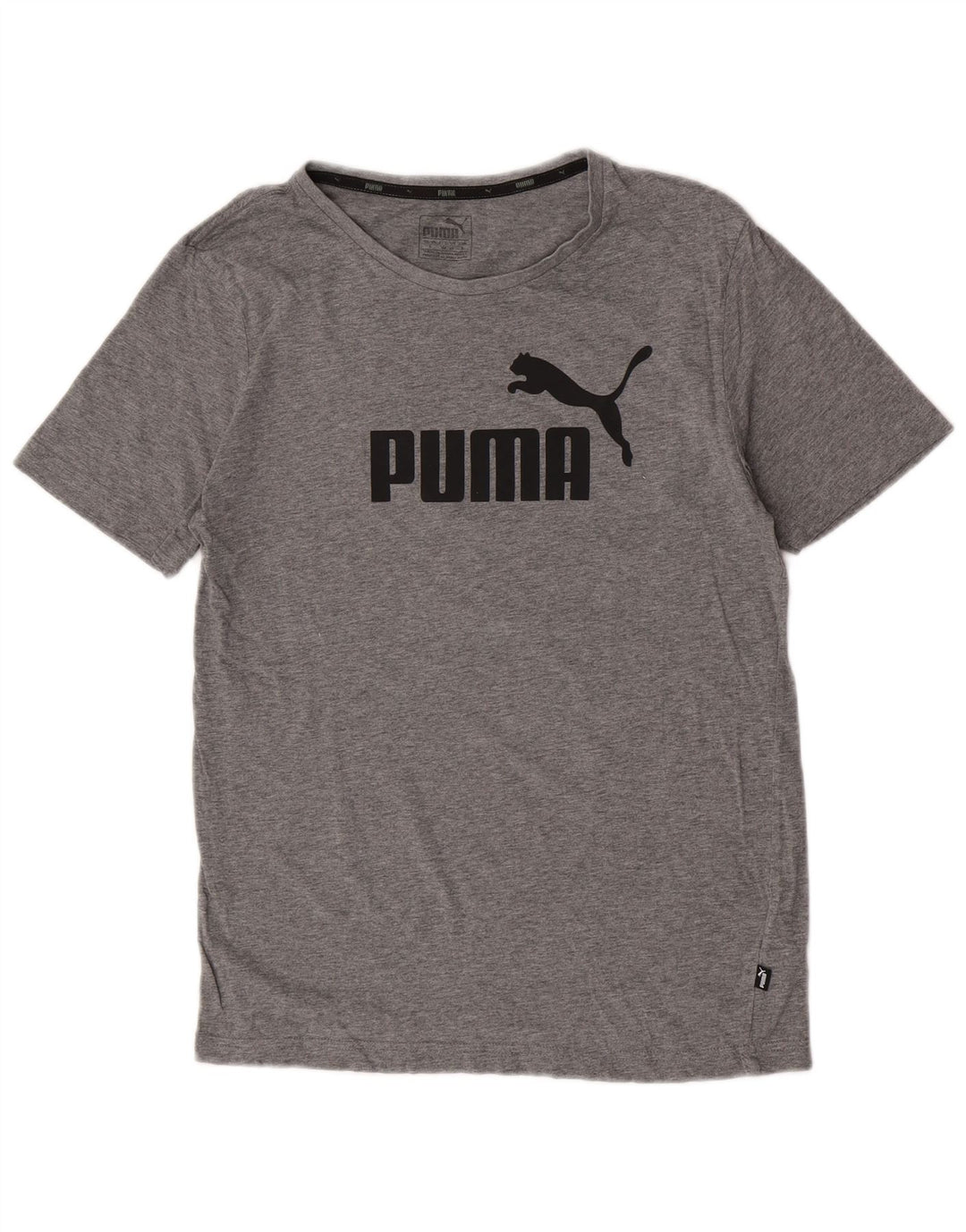 Tricou grafic Puma pentru bărbați Top mic, gri, bumbac