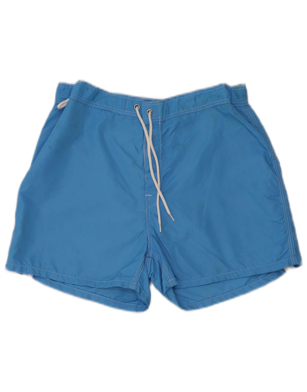Pantaloni scurți de înot Sundek pentru bărbați, nailon cu dungi albastre medii