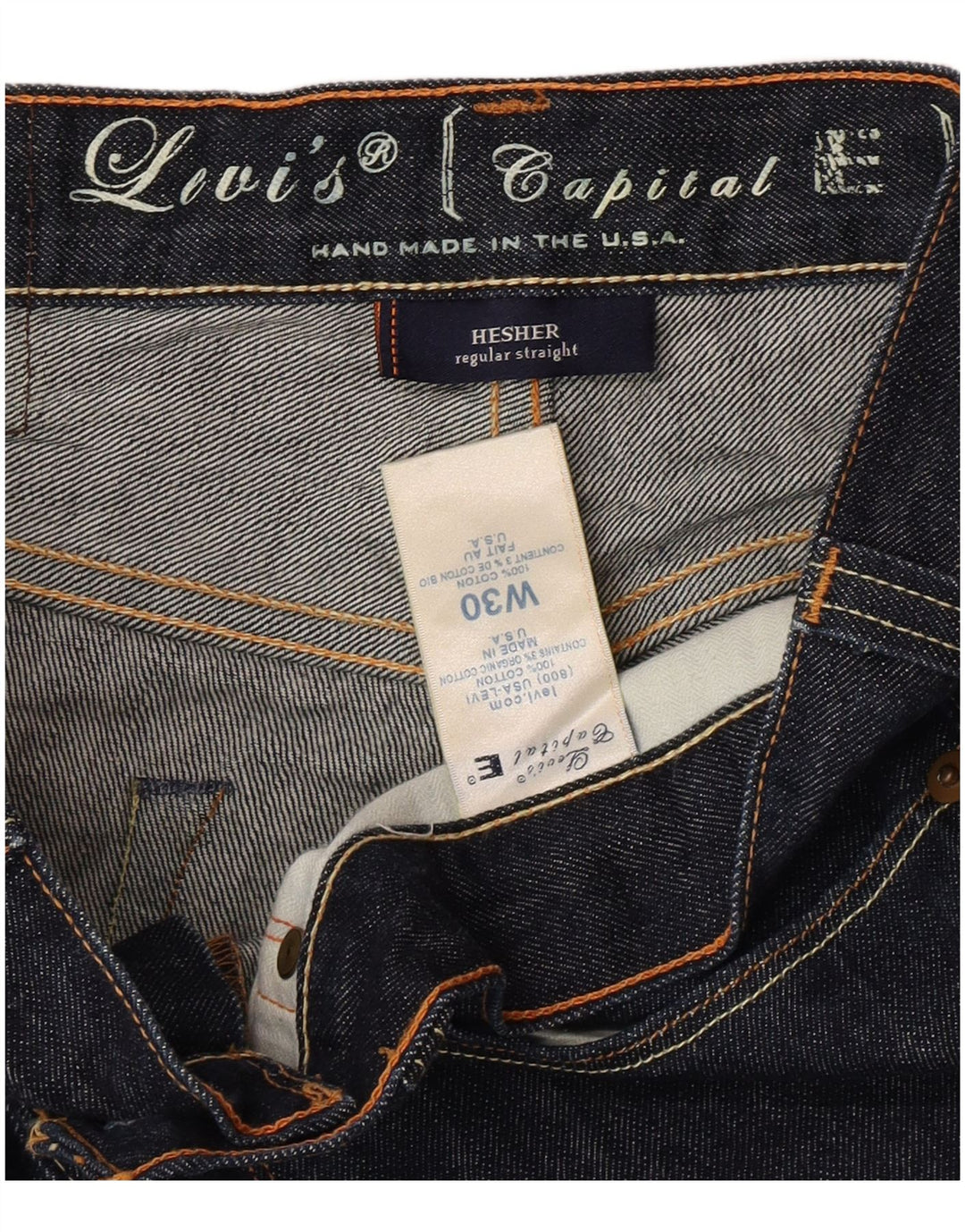 Blugi drepti pentru femei Levi's W30 L31 Bumbac bleumarin