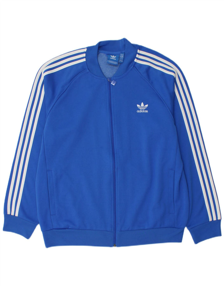 Jachetă de trening pentru bărbați ADIDAS XL, poliester, albastru