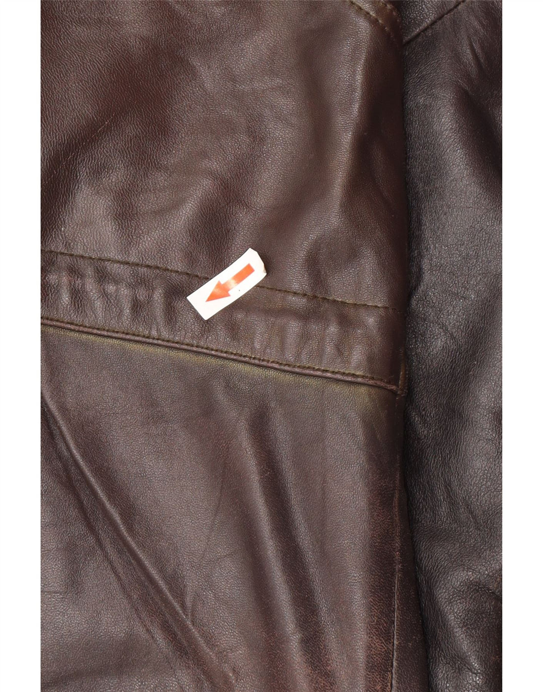 Jachetă de piele vintage pentru bărbați UK 44 2XL din piele neagră