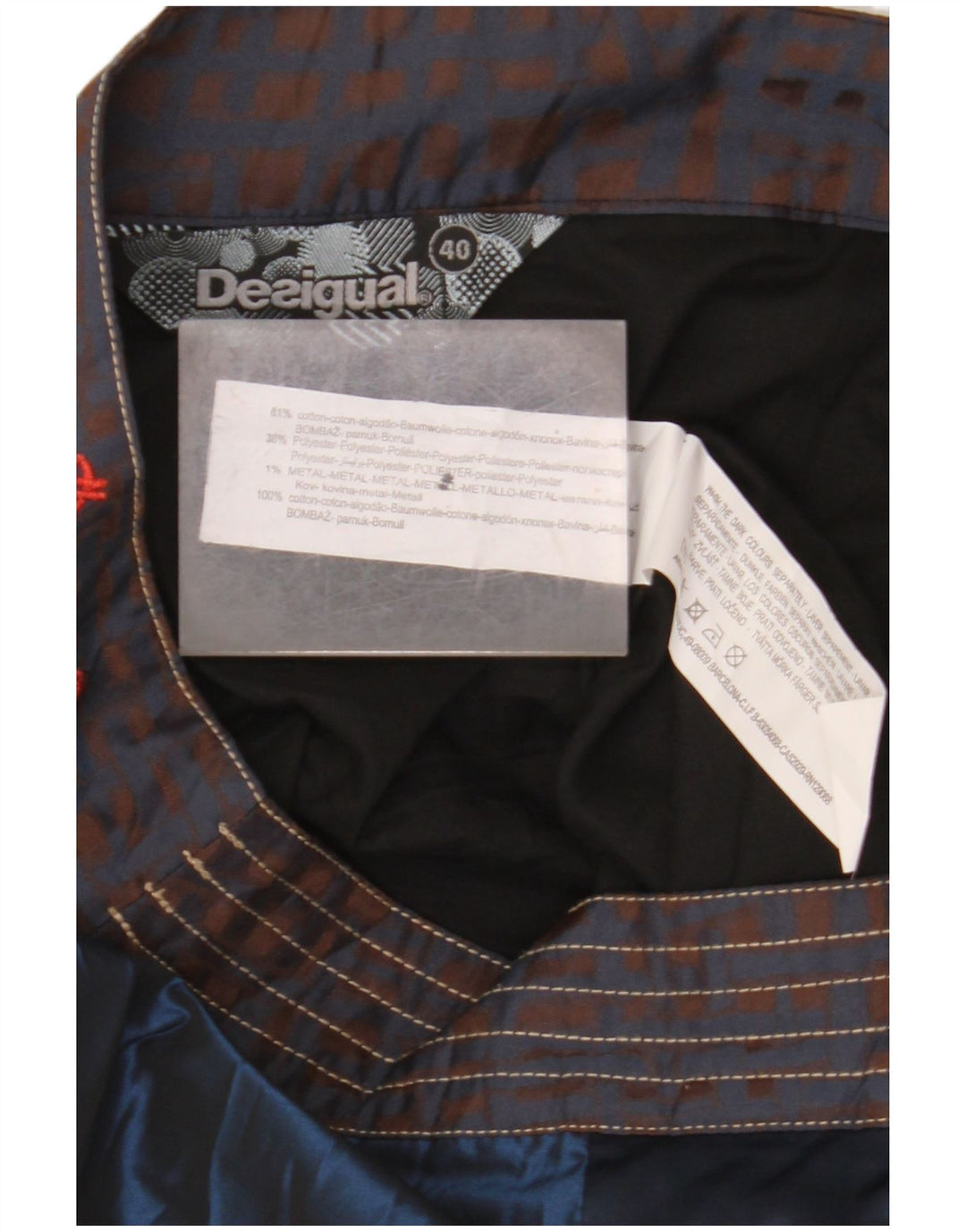 Fusta bubble pentru femei DESIGUAL EU 40 Medium W32 Patchwork multicolor