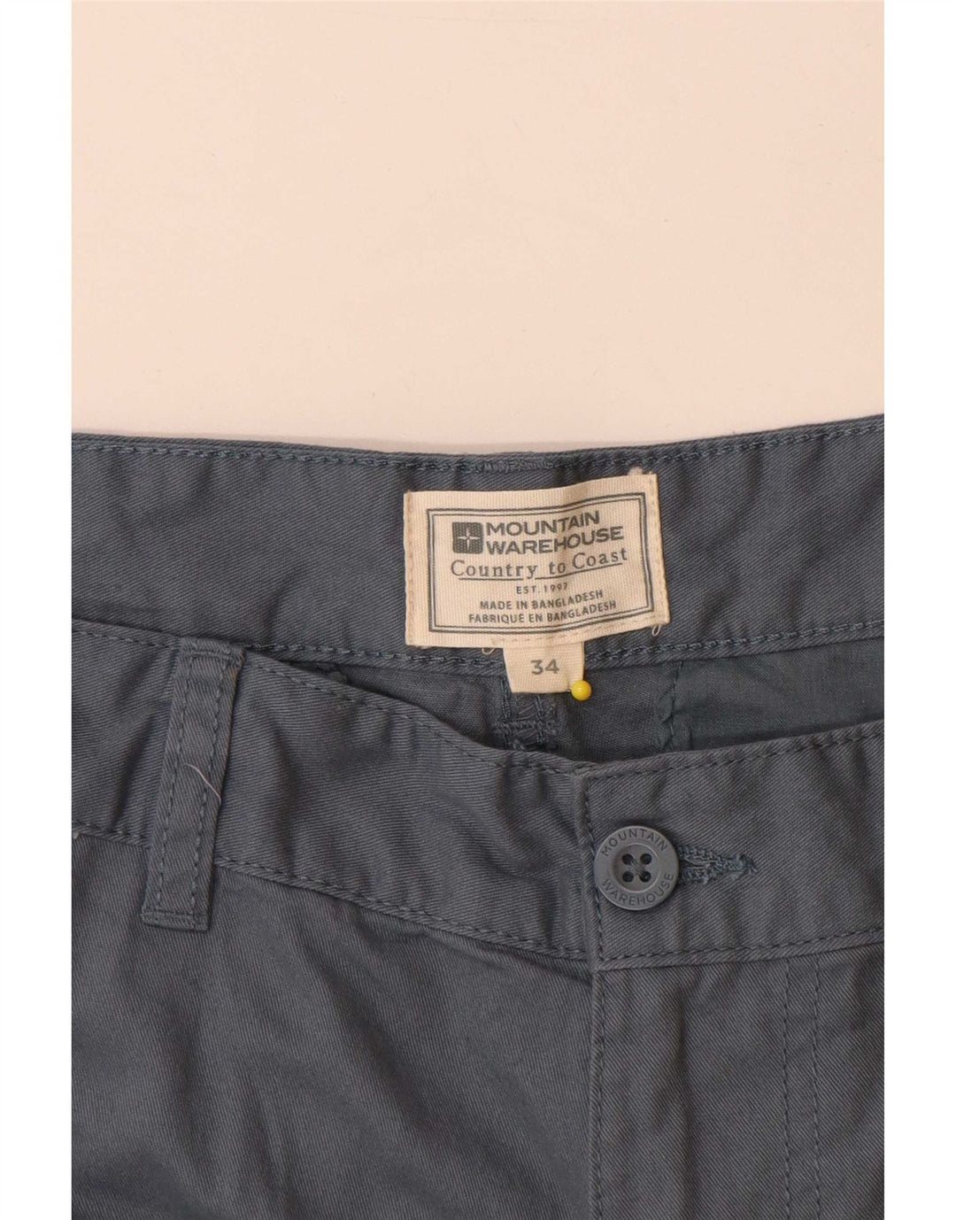 Pantaloni scurți cargo pentru bărbați Mountain Warehouse W34, mari, albastru, bumbac