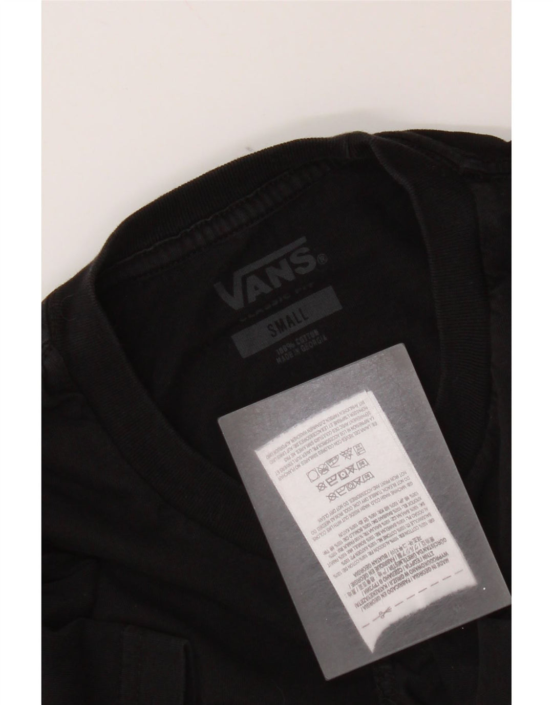 Tricou Vans Classic Fit pentru bărbați Top mic, negru, bumbac