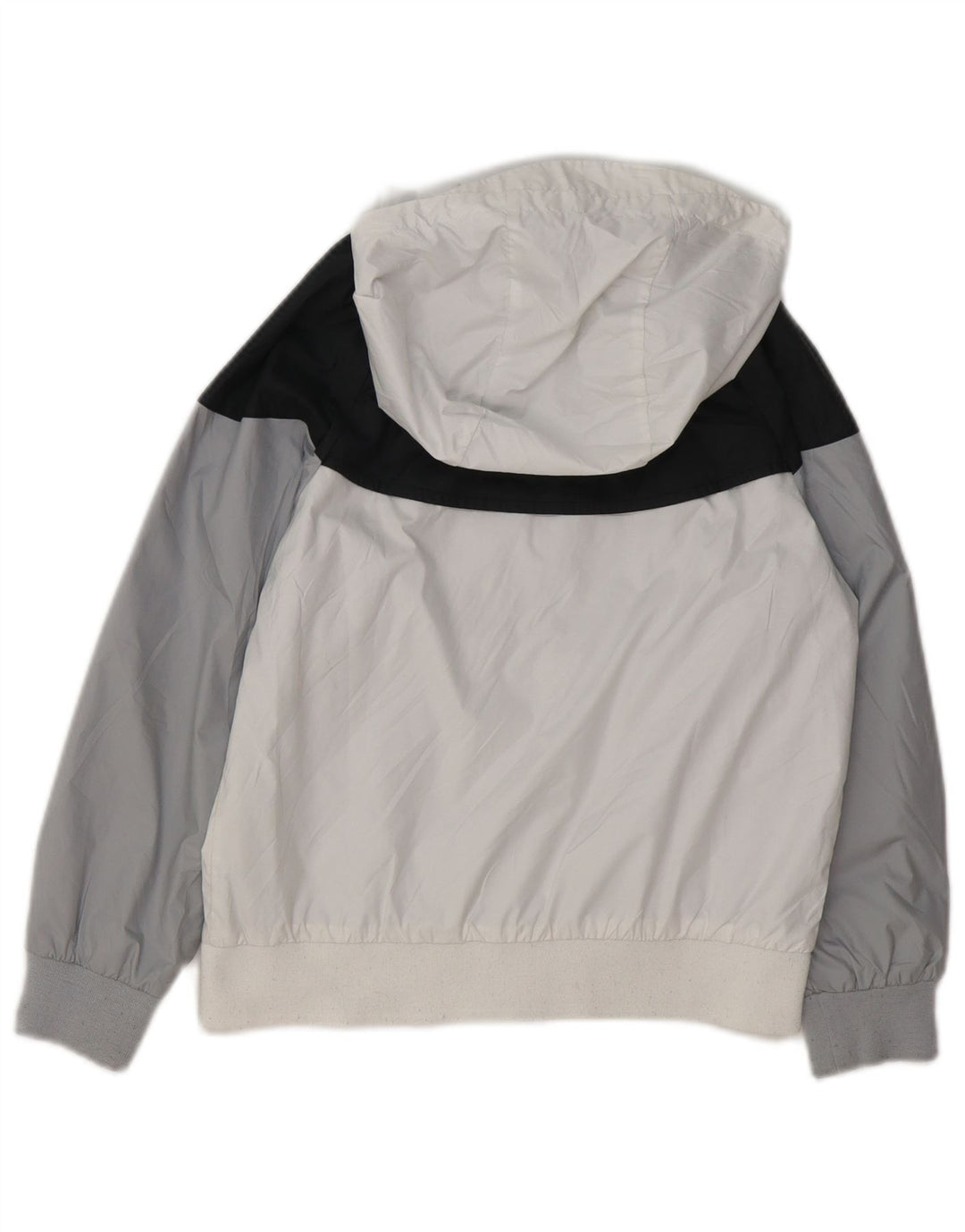 Jachetă de trening cu glugă NIKE pentru băieți 7-8 ani XS, alb, color block