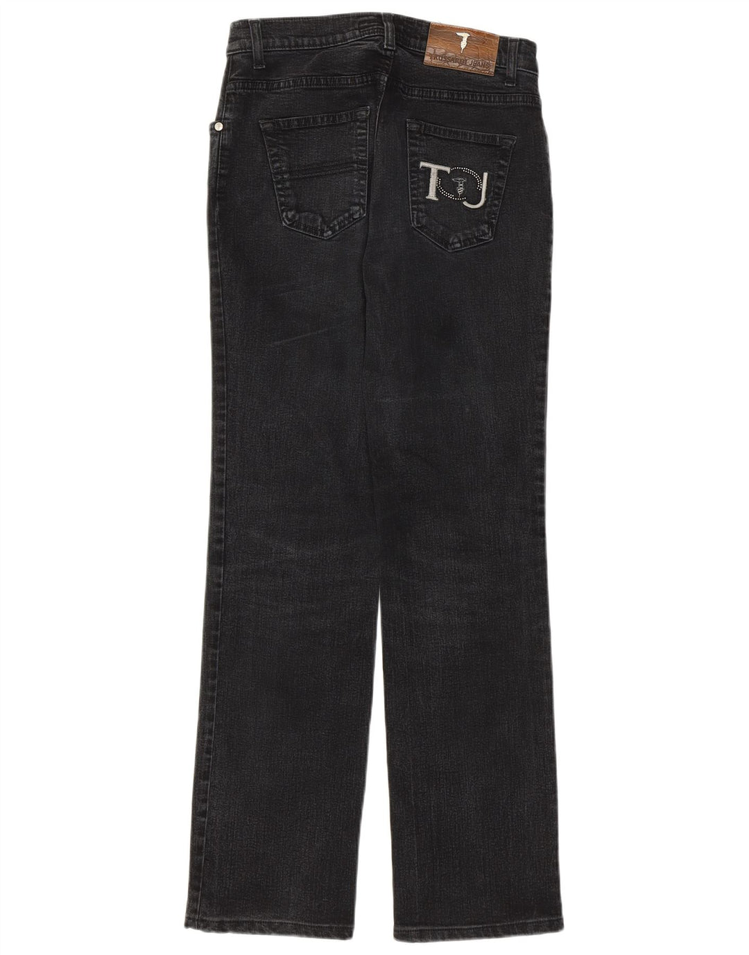 Blugi drepti pentru femei Trussardi W26 L29 gri