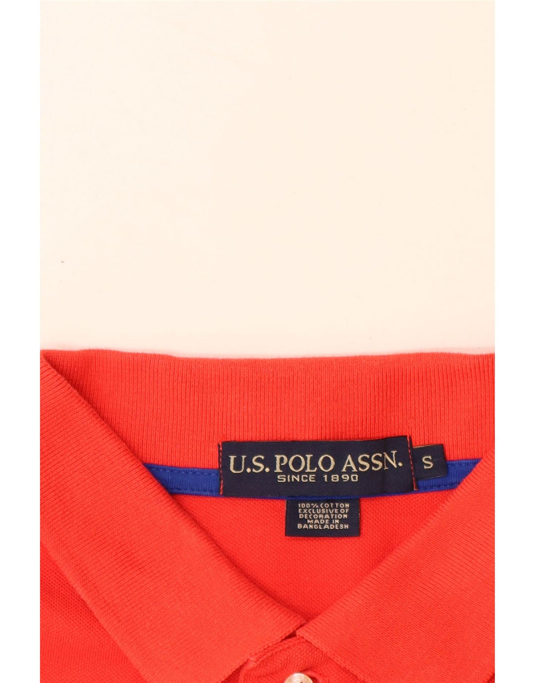 U.S. POLO ASSN. Tricou polo cu grafică pentru bărbați, bumbac roșu mic