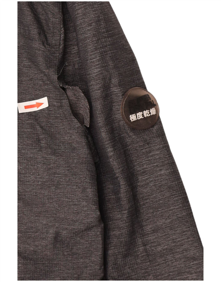 Jachetă de ploaie Superdry pentru femei UK 14, nailon gri mediu