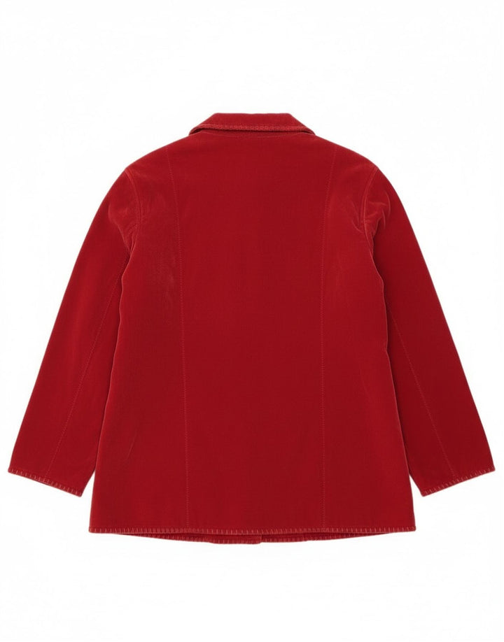 Palton din lână Paco pentru femei UK 16 Poliester roșu mare