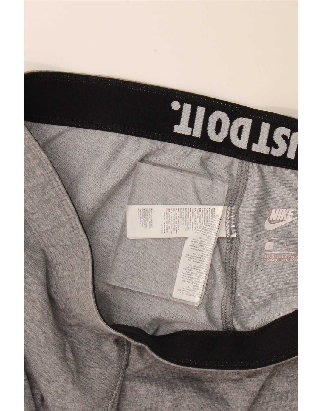 Leggings grafic Nike pentru femei UK 14 mare bumbac gri
