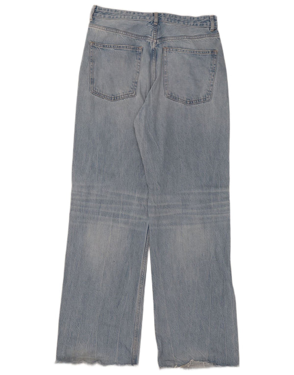 Blugi pentru femei Zara cu picioare late EU 44 XL W34 L33 Albastru Bumbac