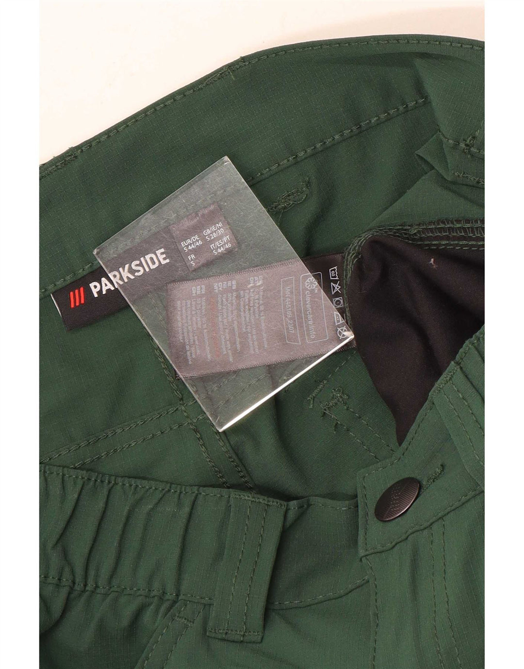 Pantaloni scurti cargo Parkside pentru bărbați mici W29 elastan verde