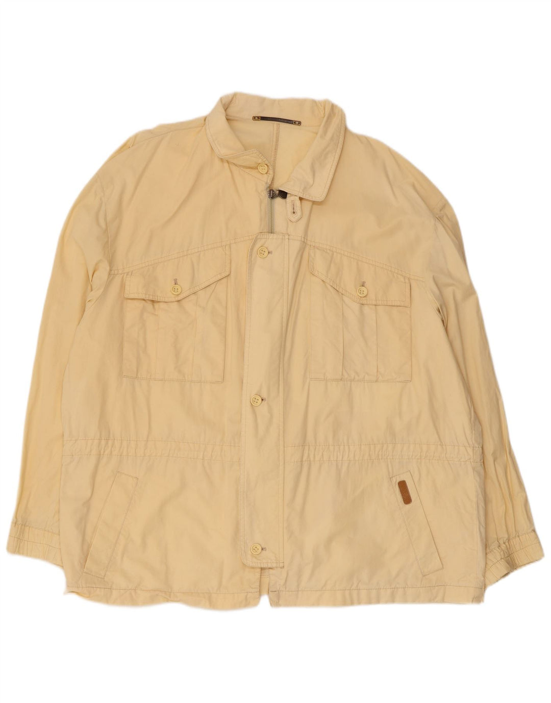 MCGREGOR Mens Utility Jacket IT 58 4XL Beige Cotton