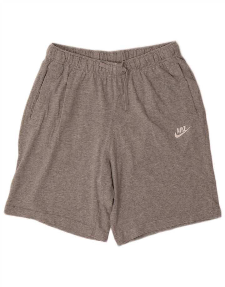 Pantaloni scurți sport Nike pentru bărbați, bumbac cu pete gri medii