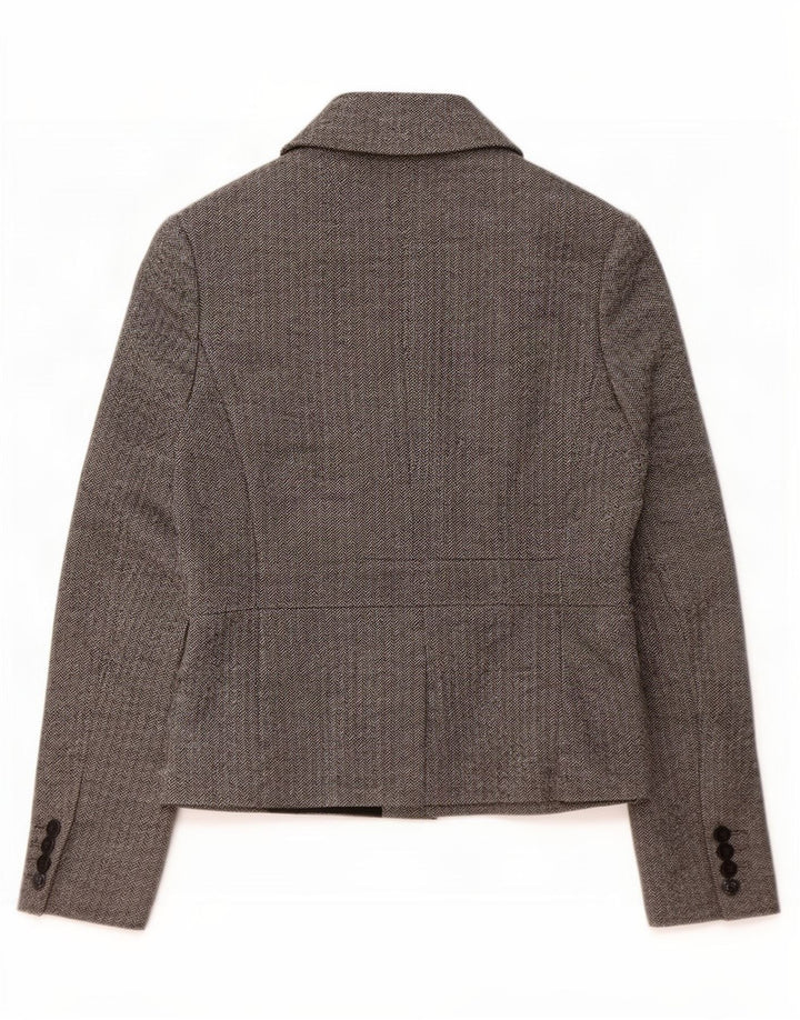 Jachetă Hobbs pentru femei, cu 3 nasturi, UK 14, mare, gri Herringbone