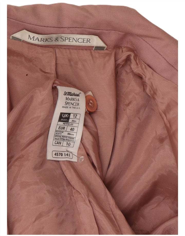 Marks & Spencer jachetă pentru femei cu mâneci 3/4, UK 12, roz mediu