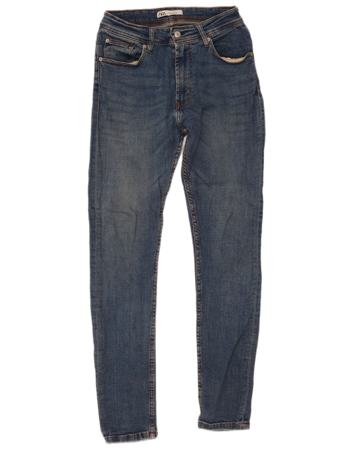 Blugi skinny pentru bărbați Zara EU 40 Medium W31 L32 Albastru