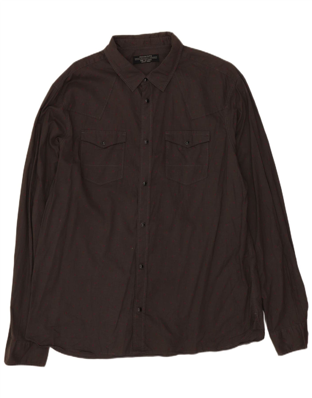 Cămașă pentru bărbați All Saints 2XL bumbac cu pete gri