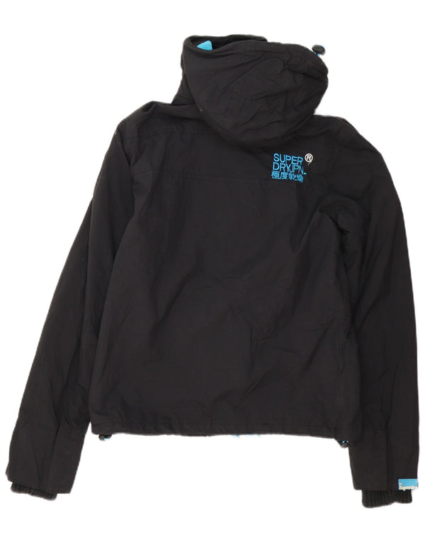 Jachetă Windbreaker cu glugă Superdry pentru femei UK 10 Small Black