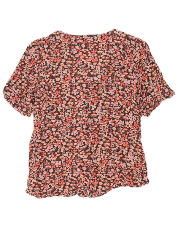 Bluză cămașă cu mânecă scurtă pentru femei Fat Face UK 8 Mic Multicolor Floral