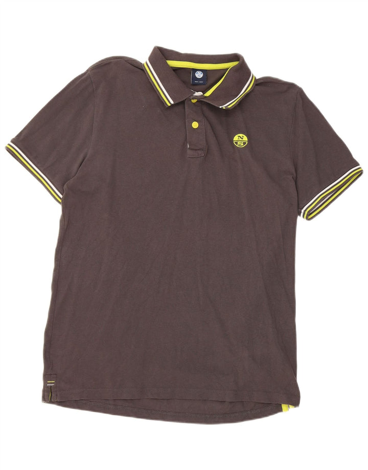 Tricou polo North Sails pentru bărbați, bumbac gri mediu