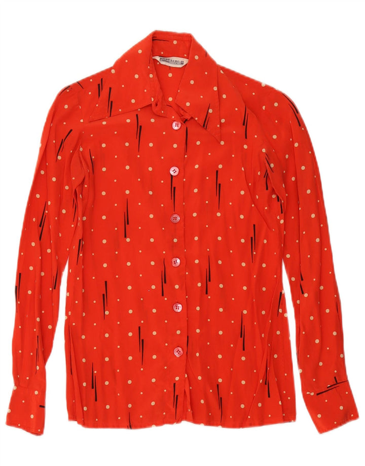 Bluză cămașă pentru femei Pancaldi & B US 00 2XS Red Spotted