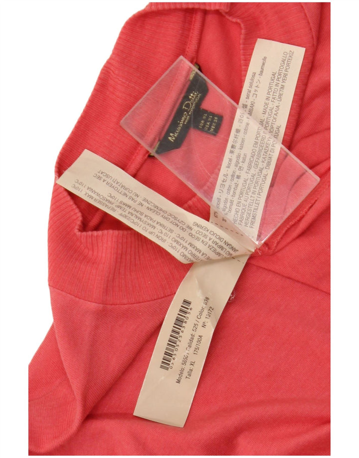 Top pentru femei Massimo Dutti cu mânecă lungă UK 18 XL roz Lyocell
