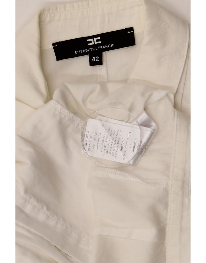 ELISABETTA FRANCHI Bluză fără mâneci pentru femei IT 42 Medium White