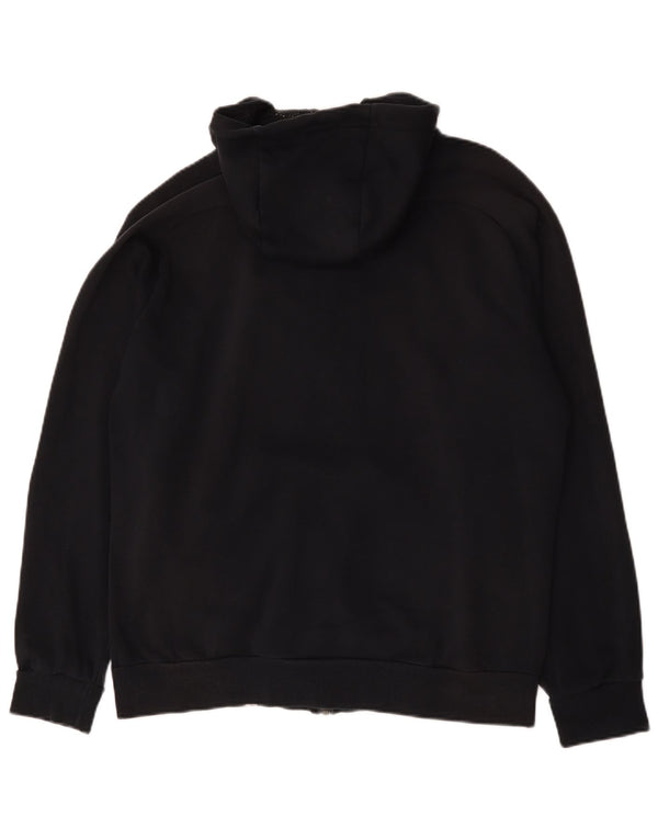 Pulover Puma Graphic Zip pentru bărbați, bumbac mare, negru