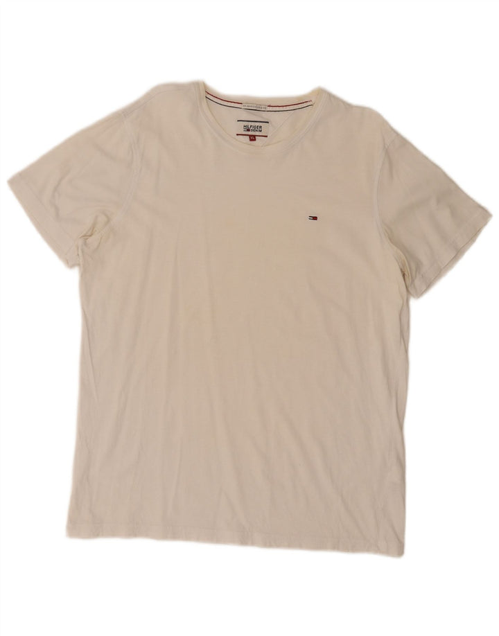 Tricou pentru bărbați Tommy Hilfiger Top XL Bumbac alb