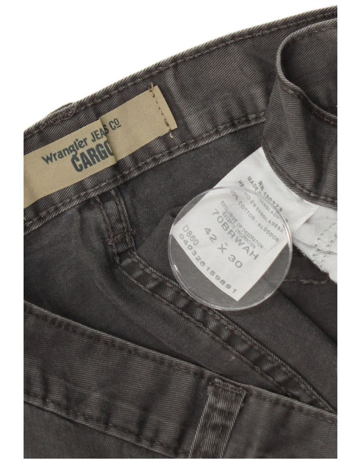Pantaloni cargo drepti pentru bărbați WRANGLER W42 L30 bumbac gri