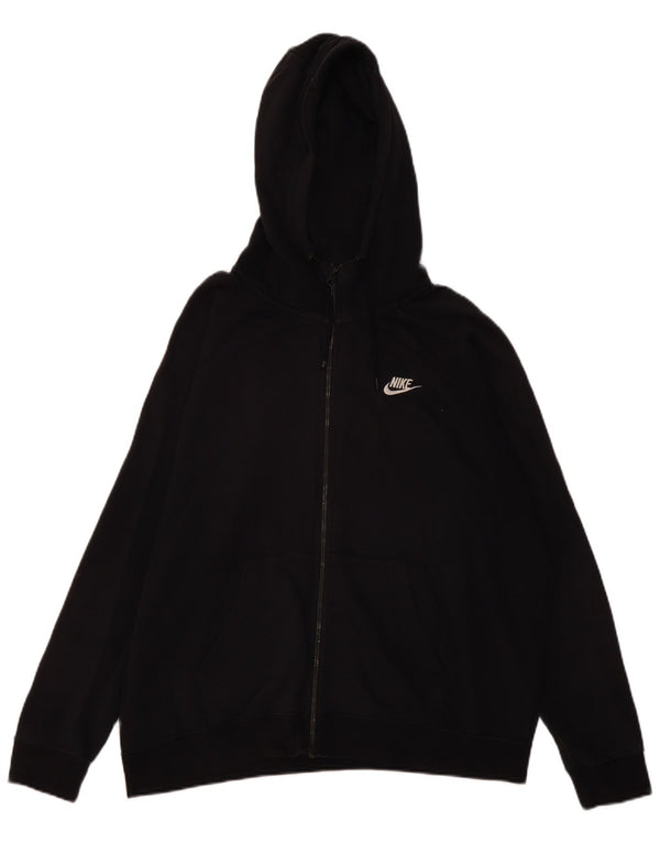 Pulover Nike pentru femei, supradimensionat, cu fermoar, UK 18 XL, bumbac negru