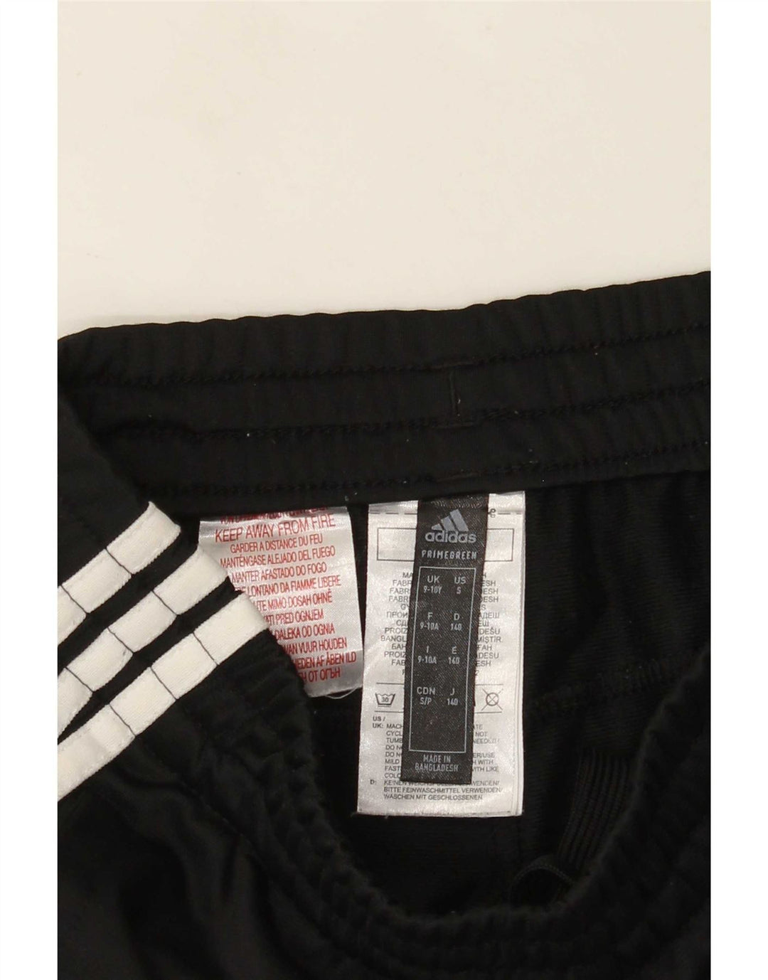 Pantaloni de trening Adidas baieti 9-10 ani poliester negru