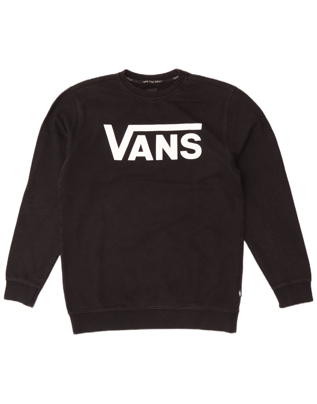 Hanorac grafic pentru bărbați Vans Pulover mare, negru, bumbac