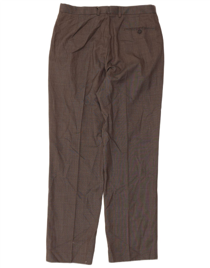 MARKS & SPENCER Pantaloni drepți pentru bărbați L34 L33 Poliester gri