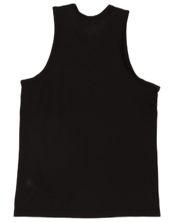 Vestă grafică Nike Dri Fit pentru bărbați, poliester mediu negru