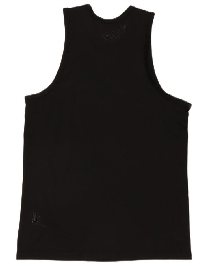 Vestă grafică Nike Dri Fit pentru bărbați, poliester mediu negru