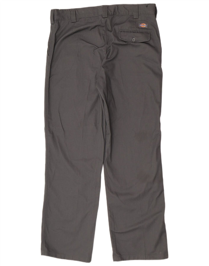 Pantaloni chino drepți pentru bărbați Dickies W38 L32 poliester gri