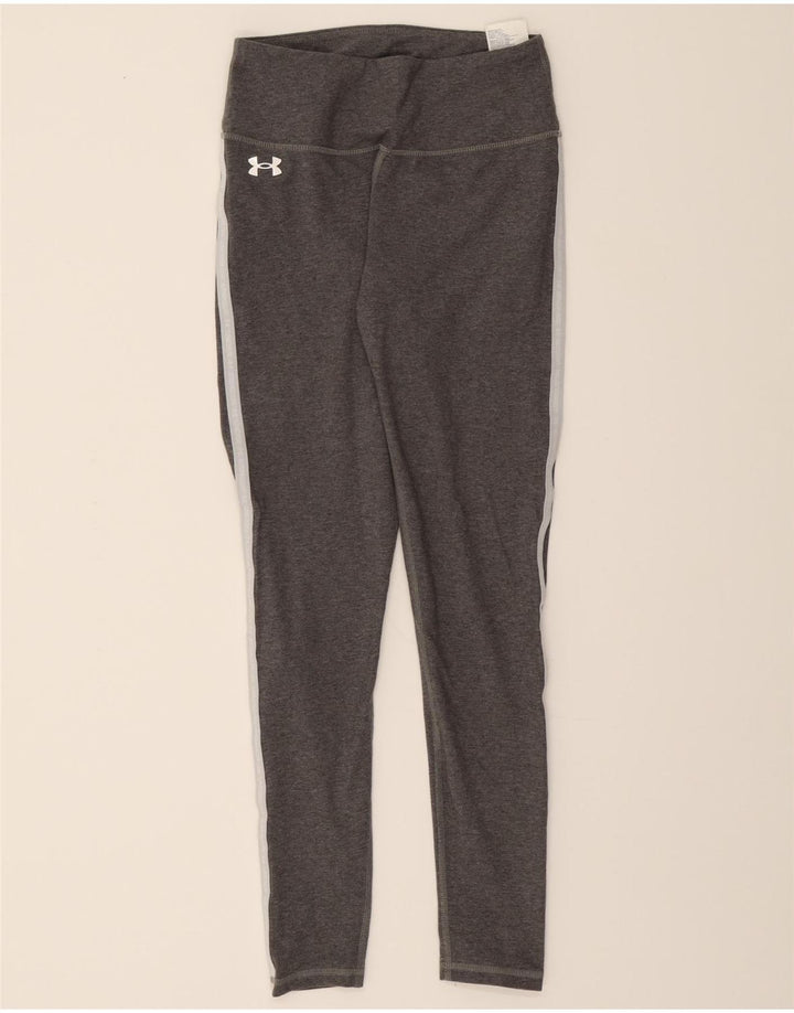 UNDER ARMOUR Womens Leggings UK 8 Small Grey Cotton Vintage Under Armour and Second-Hand Under Armour from Messina Hembry 