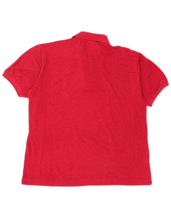 Tricou polo pentru bărbați LACOSTE Mărimea 5 Bumbac roșu mare