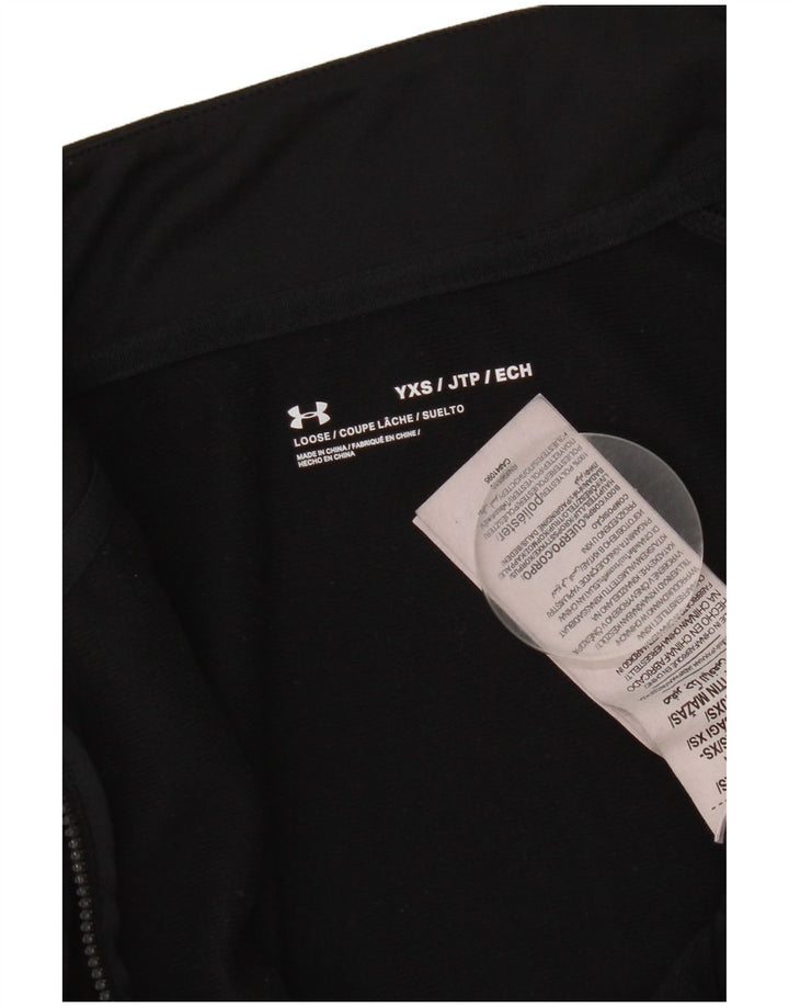 Jachetă de trening Under Armour pentru băieți 6-7 ani XS poliester negru