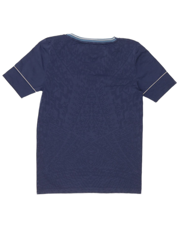 Tricou Adidas Running pentru femei cu model abstract Top UK 8/10 Small Bleumarin